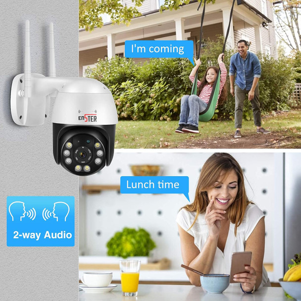 ENSTER 2.4G/5G Security Camera Outdoor, 5Ghz WiFi Camera, PTZ IP Surveillance Camera for Home Security, Human Detection, Auto Tracking, Color Night Vision, 2-Way Audio, IP66 Waterproof ENSTER 2.4G/5G Security Camera Outdoor, 5Ghz WiFi Camera, PTZ IP Surveillance Camera for Home Security, Human Detection, Auto Tracking, Color Night Vision, 2-Way Audio, IP66 Waterproof