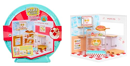 MGA's Miniverse Make It Mini Spaces Pizza Shop, Building Set, Customize, DIY Crafts, Rooms, Hobby, Collectors, Display, s, 8+