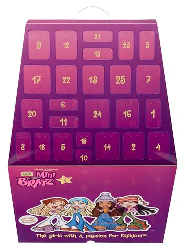 MGA's Miniverse Bratz Minis Advent Calendar - 25 Surprises, Y2K Nostalgia, Collectors Ages 6 7 8 9 10+