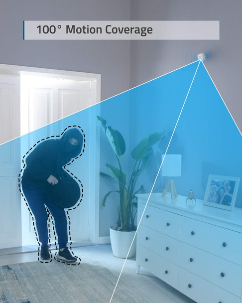 Motion Sensor, eufy Security Home Alarm System, 100° Coverage, 30 ft Detection Range, 2-Year Battery Life, Adjustable Sensitivity, HomeBase Required, Optional 24/7 Protection Service, Home Security Motion Sensor, eufy Security Home Alarm System, 100° Coverage, 30 ft Detection Range, 2-Year Battery Life, Adjustable Sensitivity, HomeBase Required, Optional 24/7 Protection Service, Home Security