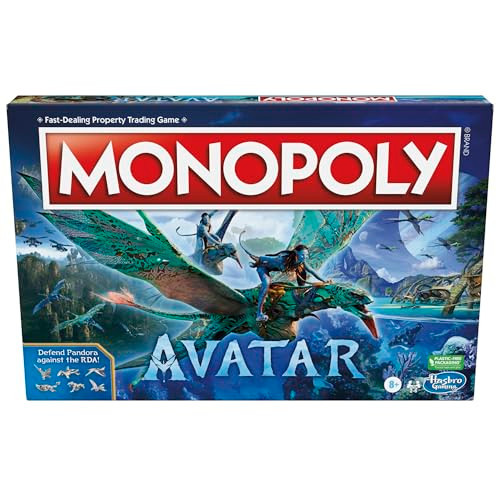 Monopoly: Avatar Edition Board Game for Ages 8 and Up, Family Games for 2 to 6 Players, Kids Games