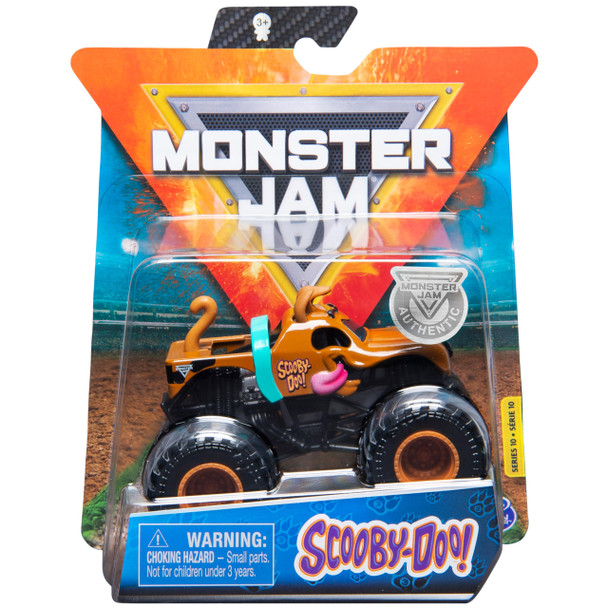Monster Jam , Official Scooby Doo Truck, Die-Cast Vehicle, Ruff Crowd Series, 1:64 Scale