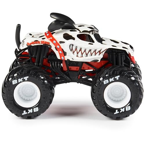 Monster Jam , Official Monster Mutt Dalmatian Vs. Mohawk Warrior Die-Cast Monster Trucks, 1:64 Scale, Kids Toys for Boys Ages 3 and up