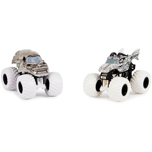Monster Jam , Official Dragon Vs. Yeti Die-Cast Monster Trucks, 1:64 Scale, Kids Toys for Boys Ages 3 and up