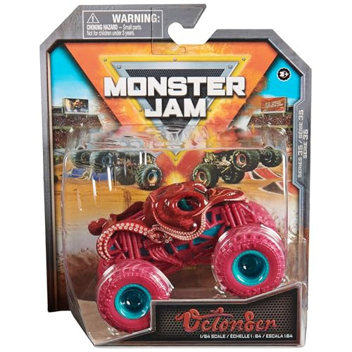 Monster Jam , Official Octon8er Monster Truck, Die-Cast Vehicle, 1:64 Scale, Kids Toys for Boys Ages 3 and up