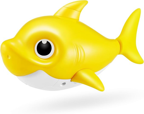 Robo Alive Junior Baby Shark  Silicon Fins Version Singing and Swimming Baby Shark (Yellow) by ZURU