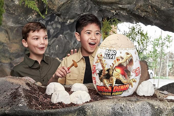 Robo Alive Mega Dino Fossil Find (Brontosaurs) by ZURU Dig and Discover, STEM, Excavate Prehistoric Fossils, Dinosaur Toys, Educational Toys, Great Science Kit  for Girls and Boys