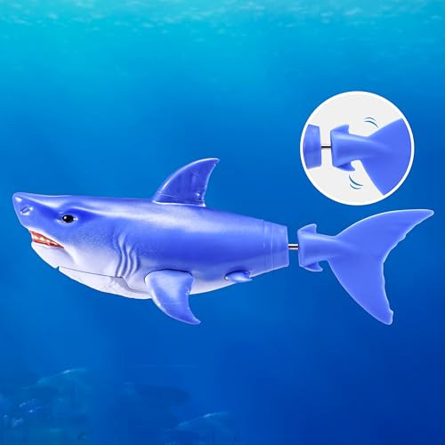 Robo Alive Water Activated Shark 2 Pack (Blue) by ZURU “ Realistic Swimming Robotic Bath Toy for Kids, Tweens & Teens, Water-Activated Pet Shark for Play & Pranks, 3+