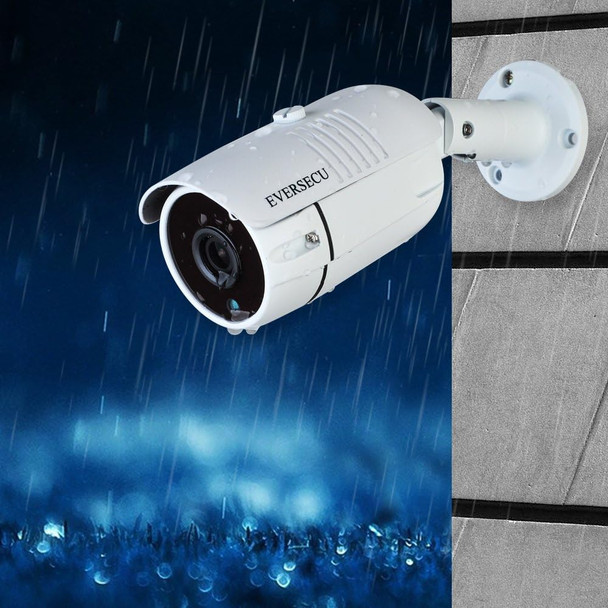 EVERSECU 1080P 2.0MP HD CMOS Sensor AHD/TVI/CVI/960H Bullet Analog Camera, 2MP Full HD Weatherproof CCTV Security Camera for Outdoor Surveillance, 3.6 mm Lens, Metal, White EVERSECU 1080P 2.0MP HD CMOS Sensor AHD/TVI/CVI/960H Bullet Analog Camera, 2MP Full HD Weatherproof CCTV Security Camera for Outdoor Surveillance, 3.6 mm Lens, Metal, White
