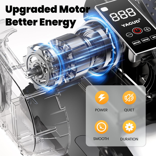 Yagud Under Desk Elliptical Machine Elliptical Leg Exerciser as Seen on TV for Senior with Remote Control Portable Quiet Electric Seated Pedal and 12 Adjustable Speed Black