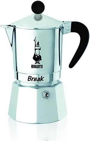 Bialetti Break Espresso Coffee Maker 1 Cup Aluminium Grey 11 X 7 X 14 Cm