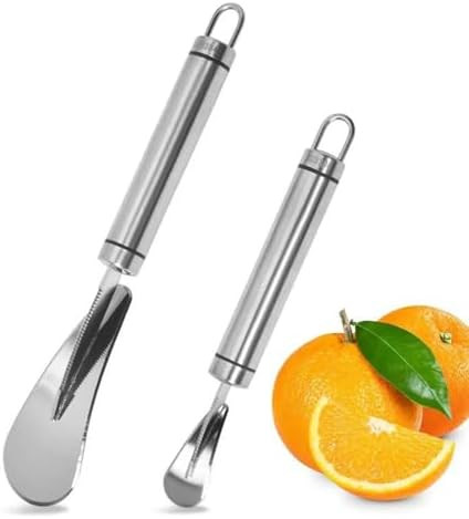 Booge 2 Pcs Stainless Steel Orange Grapefruit Citrus Peeler Easy To Peel