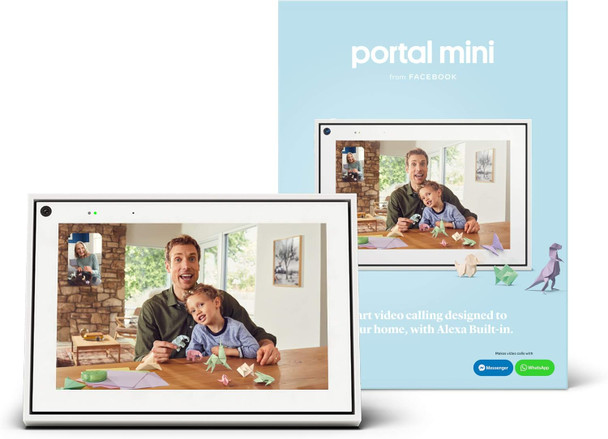 Facebook Portal Mini - Smart Video Calling 8” Touch Screen Display with Alexa - White Facebook Portal Mini - Smart Video Calling 8” Touch Screen Display with Alexa - White