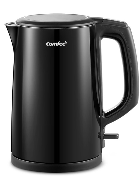 Comfee' Stainless Steel Electric Kettle 1.7 Liter Tea Kettle Electric & Hot Water Kettle 1500W Fast Boil With Led Light Auto Shut-Off And Boil-Dry Protection