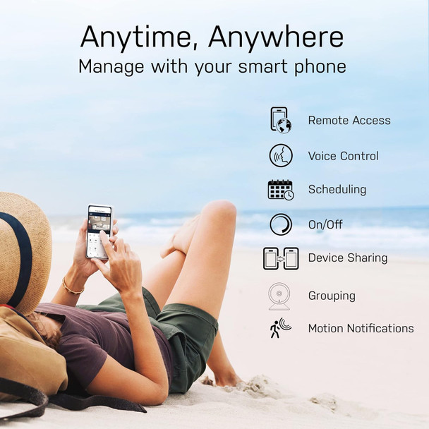 Feit Electric Indoor Security Camera with Motion Detection, 30ft. Night Vision, 360° Adjustable Head, 2.4GHz WiFi, 2-Way Audio, 1080p HD, Works with Alexa & Google Asst, Plug-in, White - CAM1/WIFI Feit Electric Indoor Security Camera with Motion Detection, 30ft. Night Vision, 360° Adjustable Head, 2.4GHz WiFi, 2-Way Audio, 1080p HD, Works with Alexa & Google Asst, Plug-in, White - CAM1/WIFI