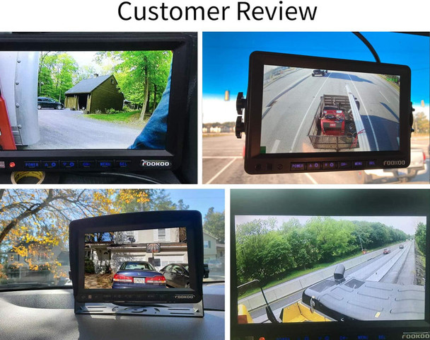 FOOKOO Ⅱ HD Backup Camera System Kit,7''1080P Reversing Monitor+IP69 Waterproof Rear View Camera,Sharp CCD Chip, 100% Not Wash Up,Truck/Semi-Trailer/Box Truck/RV (FHD1-Wired) FOOKOO Ⅱ HD Backup Camera System Kit,7''1080P Reversing Monitor+IP69 Waterproof Rear View Camera,Sharp CCD Chip, 100% Not Wash Up,Truck/Semi-Trailer/Box Truck/RV (FHD1-Wired)