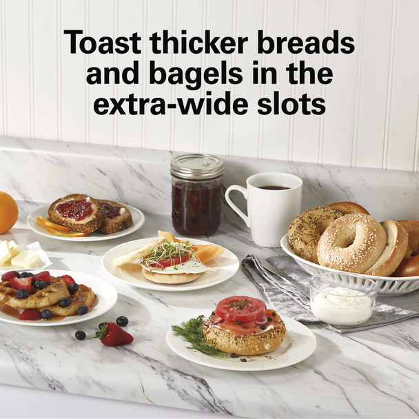 Hamilton Beach 2 Slice Toaster With Extra Wide Slots Shade Selector Auto-Shutoff Cancel Button And Toast Boost Red