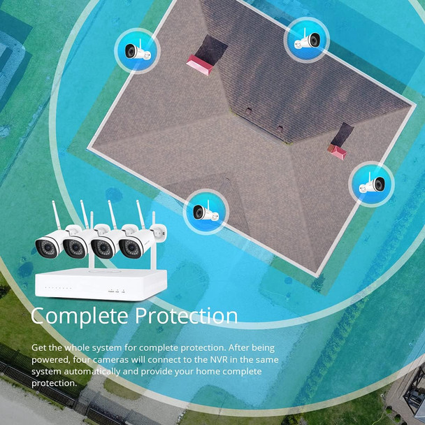 Foscam Full HD 1080P 25FPS Mesh WiFi Security Camera System with Motion Detection, 8CH NVR with 4 1080P Wifi Camera, 1T HDD included, 65ft Night Vision, IP66 (FN7108W-B4-1T) Foscam Full HD 1080P 25FPS Mesh WiFi Security Camera System with Motion Detection, 8CH NVR with 4 1080P Wifi Camera, 1T HDD included, 65ft Night Vision, IP66 (FN7108W-B4-1T)