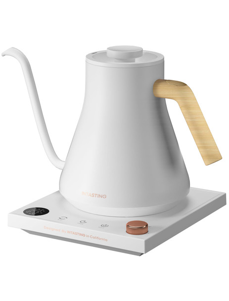 Intasting Electric Kettles Gooseneck Electric Kettle ±1„‰ Temperature Control Stainless Steel Inner Quick Heating For Pour Over Coffee Brew Tea Boil Hot Water 0.9L Black