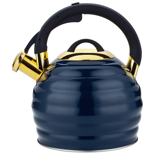 Lazneyru Tea Kettle For Stove Top Whistling Teapot 3.2Q Tea Pot Stainless Steel Teakettle With Heat Proof Ergonomic Handle