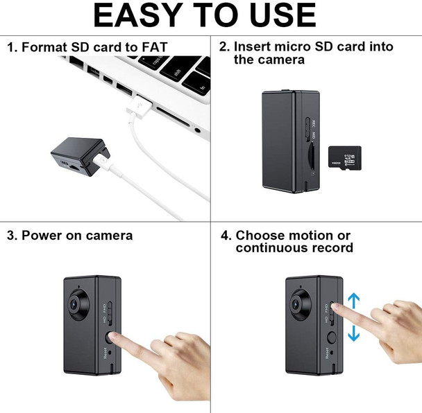 FUVISION No WiFi Mini Camera Small Security Camera Motion Detect 1080P Pet Dog Camera with 1.5 Hours Battery Little Camera Loop Record Perfect for Home and Office (No WiFi) FUVISION No WiFi Mini Camera Small Security Camera Motion Detect 1080P Pet Dog Camera with 1.5 Hours Battery Little Camera Loop Record Perfect for Home and Office (No WiFi)