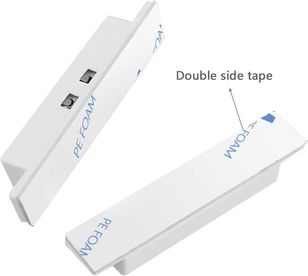 10 Sets Pack of Wired Surface Mounted Alarm Magnetic Contacts Door Window Reed Switch Sensor with Double Side Tape