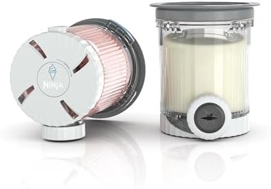 Ninja Swirl By Creami Pints And Lids - 2 Pack Compatible With Nc700 Series Ninja Swirl Ice Cream & Soft Serve Makers Bpa- & Dishwasher Safe Grey Lids Xsk7Pntld2