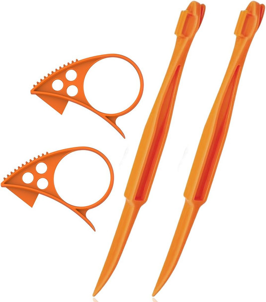 Ralleyfun Orange Peeler Tools Citrus Peel Cutter Easy Fruit Vegetable Slicer Cutter Lemon Peeler Opener Remover Fruit Tools Kitchen Utensils Gadgets Bladed Food Peeler Slicers Large