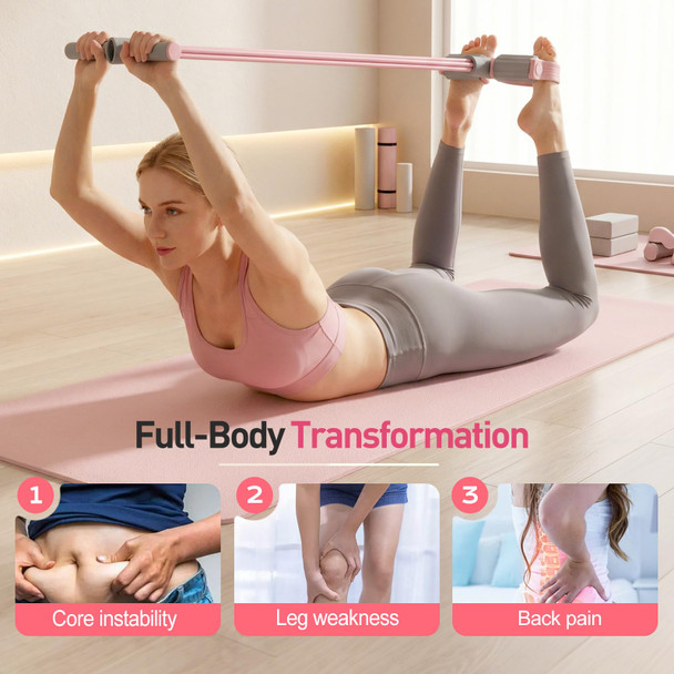 AprYew Pedal Resistance Bands with Handles Multifunction Elastic Yoga Resistance Band Natural Rubber Foot Pedal Resistance Bands Stretching Workout Fitness Bands for Abdomen Waist Arm Leg