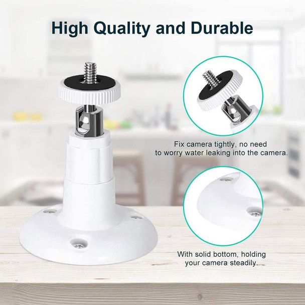 Wall Mount for Ring Indoor Cam and Ring Stick Up Cam, 360 Degree Adjustable Mount Bracket for Ring Camera Outdoor Indoor Security Camera System(2 Pack) Wall Mount for Ring Indoor Cam and Ring Stick Up Cam, 360 Degree Adjustable Mount Bracket for Ring Camera Outdoor Indoor Security Camera System(2 Pack)