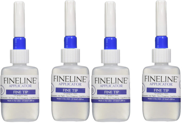 Fineline Applicators 20 Gauge Applicators & Bottles - Empty, Pack Of 2