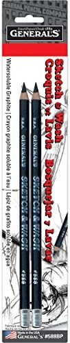 General'S Sketch & Wash Pencils 2/Pkg-