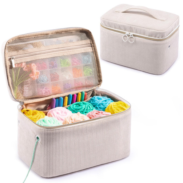 Mybagzing Cute Crochet Bag Organizer - Yarn Storage Organizer - Yarn Bag For Crocheting - Yarn Storage - Yarn Holder For Crochet Accessories And Supplies, Crochet Hooks, Crochet s