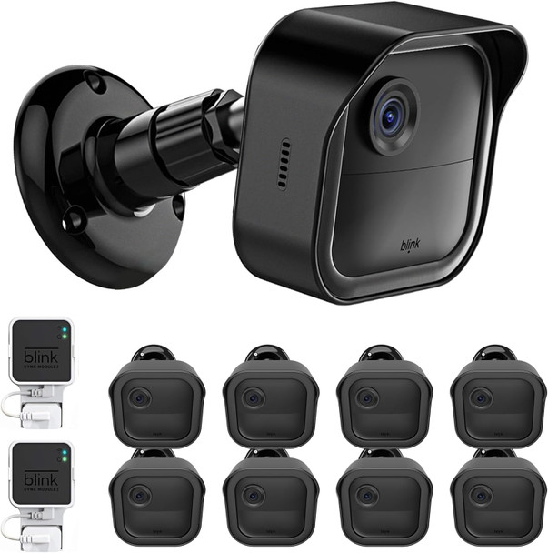 All-New Blink Outdoor Camera Surveillance Mount, 8 Pack Weatherproof Protective Housing and 360 Degree Adjustable Mount for Blink Outdoor 4th & 3rd Gen Camera,Black(Blink Camera is Not Included) All-New Blink Outdoor Camera Surveillance Mount, 8 Pack Weatherproof Protective Housing and 360 Degree Adjustable Mount for Blink Outdoor 4th & 3rd Gen Camera,Black(Blink Camera is Not Included)