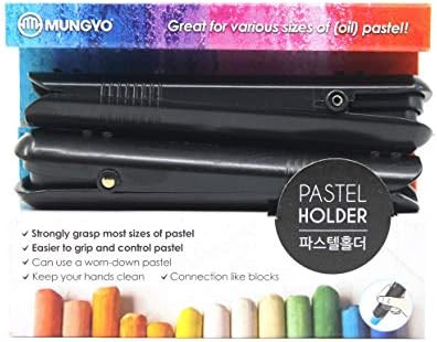 Zeesoon Mungyo Soft Oil Pastels Holder, Chalk Holder 2Pcs, Great For Various Size Of Pastel