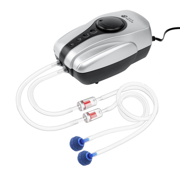 Aquamiracle Aquarium Air Pump Fish Tank Bubbler Aerator, All-In-One Fish Tank Air Pump Kit, Quiet Aquarium Bubbler