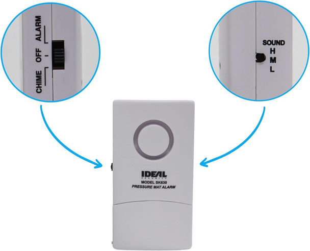 Ideal Security Pressure Floor Mat Home Alarm System – Wired Alarm & Chime, Anti-Wandering, Welcome Mat, Pet Door Mat