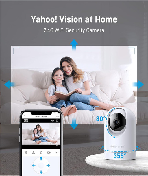 1080P Security Camera(2.4G Only), Baby Monitor 360-Degree for Home Security, Smart Home Pet Camera, with Night Vision, Compatible with Alexa & Google Assistant Home Security Camera 1080P Security Camera(2.4G Only), Baby Monitor 360-Degree for Home Security, Smart Home Pet Camera, with Night Vision, Compatible with Alexa & Google Assistant Home Security Camera