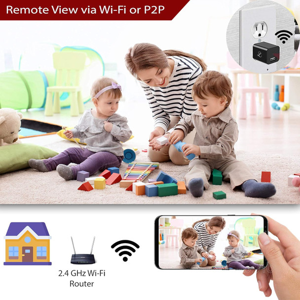 Spy Camera Security Nanny Cam Hidden Motion Detection 1080P Full Hd Wi-Fi Remote *** Wi-Fi
