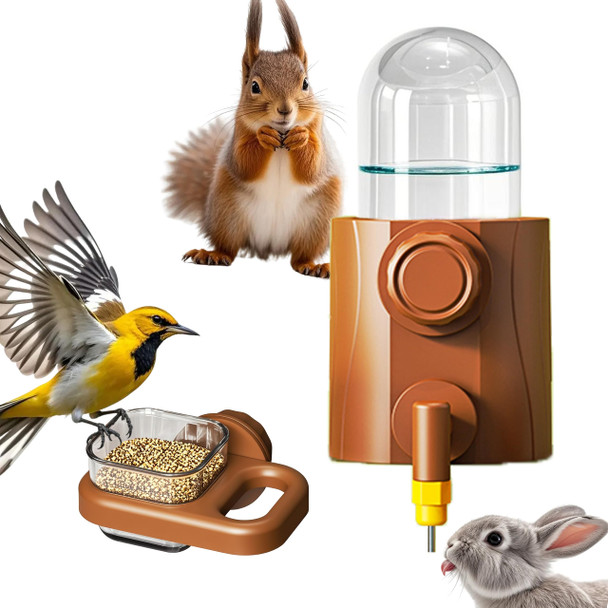 Joll Joll Small Animal Feeder Set For Cage Hanging Food Bowl And Water Dispenser With 3 Different Nozzles For Puppy Kitten Rabbit Bird Guinea Pigs Chinchilla Ferret Hedgehog Pet