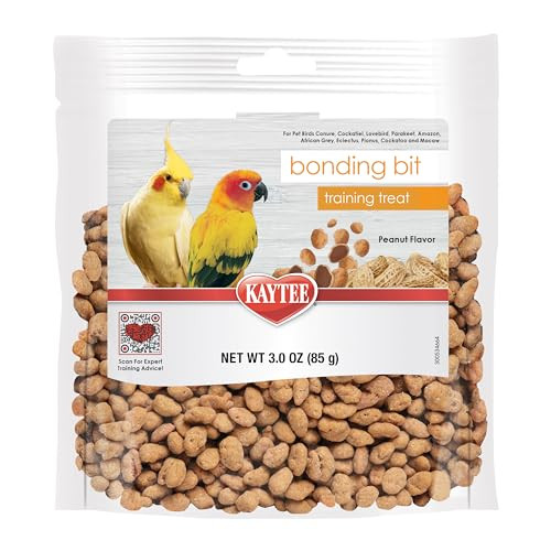 Kaytee Pet Bird Bonding Bits Training Treat For Conures Cockatiels Lovebirds Parakeets S African Greys Ecletus Pionus Cockatoos And Macaws 3 Oz