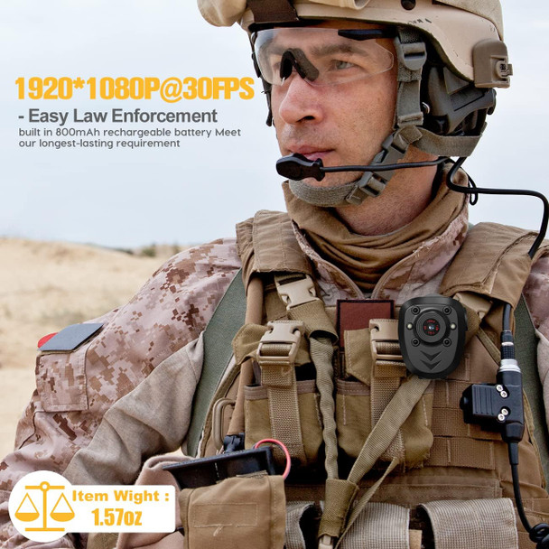 64GB Body Camera Police Civilians Patrol Portable Body Mounted Camcorder 1080P Night Vision 6 Hours Battery Life Recording Wearable Video Recorder for Law Enforcement Indoor Outdoor Security 64GB Body Camera Police Civilians Patrol Portable Body Mounted Camcorder 1080P Night Vision 6 Hours Battery Life Recording Wearable Video Recorder for Law Enforcement Indoor Outdoor Security