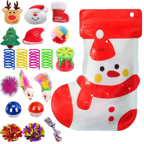 Kitchstar 46 Pcs Cat Toys For Indoor Cats Kitten Toys With Cat Spring Toy Mint Catnip With Crinkle Mouse Ball For Indoor Cats Kittens Exercise