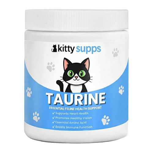 Kittysupps Taurine Supplement For CatsKittysupps Taurine For Cats - Supports Heart Eyes & Immunity Promotes Energy & Healthy Coat 200 Gram Powder Supplement.