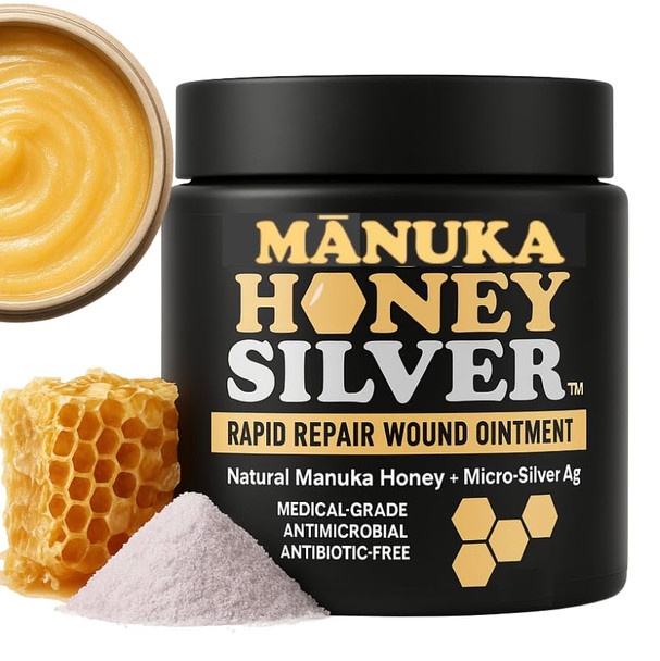 Nature'S Diet Well-Being Manuka Honey Silver Rapid Wound Repair Ointment For Dogs Cats And Horses Superior Healing Qualities For Rapid Repair Of Cuts Surgical Inscisions Abrasions Prevents Infection 2 Ounce