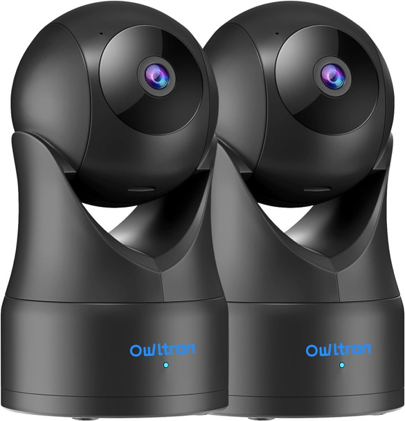 owltron Security Camera Indoor, 360 Pan/Tilt Home Security Camera with Motion Detection, Pet Camera with App, 2K Baby Monitor with Night Vision WiFi Camera-Two Way Audio, Work with Alexa, 2 Pack owltron Security Camera Indoor, 360 Pan/Tilt Home Security Camera with Motion Detection, Pet Camera with App, 2K Baby Monitor with Night Vision WiFi Camera-Two Way Audio, Work with Alexa, 2 Pack