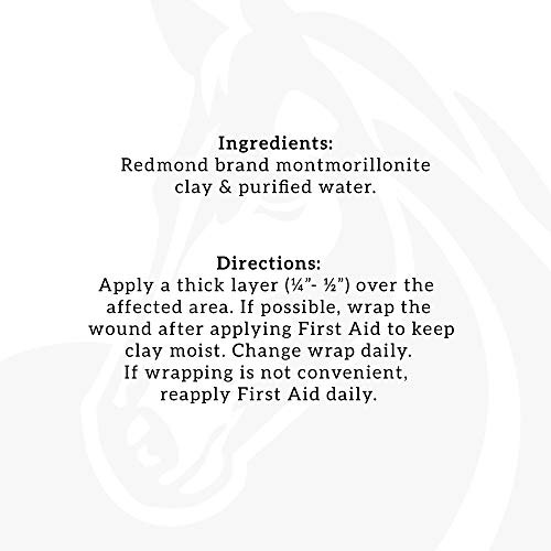 Redmond First Aid All Natural Hydrated Clay For Horses 8 Ounce Tube