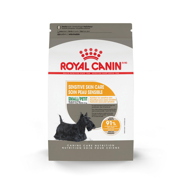 Royal Canin Canine Care Nutrition Small Sensitive Skin Care Adult Dry Dog Food 3 Lb Bag