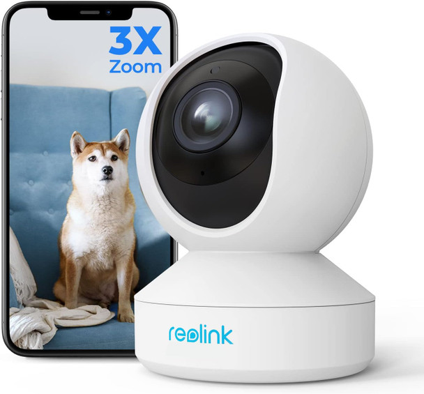 REOLINK 5MP Indoor Security Camera, 5GHz WiFi Camera, E1 Zoom Plug-in Pet Camera, 360 Degree Baby/Dog Monitor with 3X Optical Zoom, Auto Tracking, Person/Pet Detection, Dual Band WiFi, Local Storage REOLINK 5MP Indoor Security Camera, 5GHz WiFi Camera, E1 Zoom Plug-in Pet Camera, 360 Degree Baby/Dog Monitor with 3X Optical Zoom, Auto Tracking, Person/Pet Detection, Dual Band WiFi, Local Storage