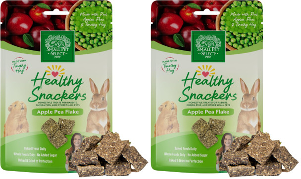 Small Pet Select - Healthy Snackers - Apple Pea Flake 2 Oz
